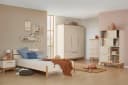 PAIDI Drehtürenschrank STIENE Beige, 3 Türen, 1 Schublade, Soft-Close Bild 1