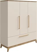 PAIDI Drehtürenschrank STIENE Beige, 3 Türen, 1 Schublade, Soft-Close Bild 2
