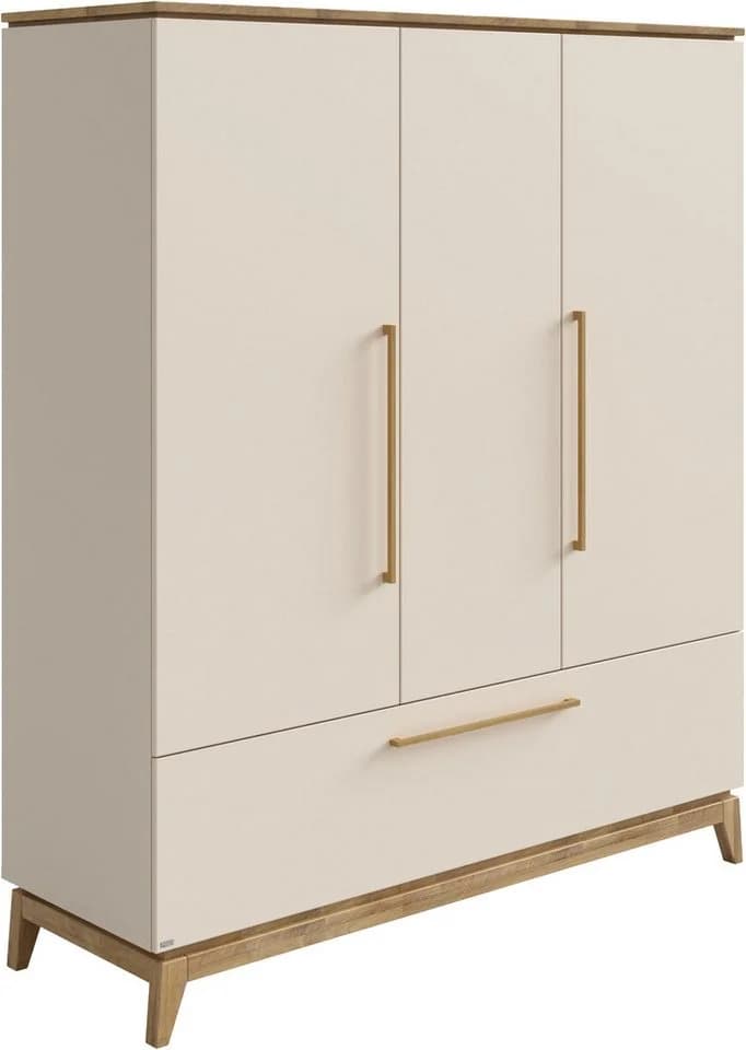 PAIDI Drehtürenschrank STIENE Beige, 3 Türen, 1 Schublade, Soft-Close - Bild 2
