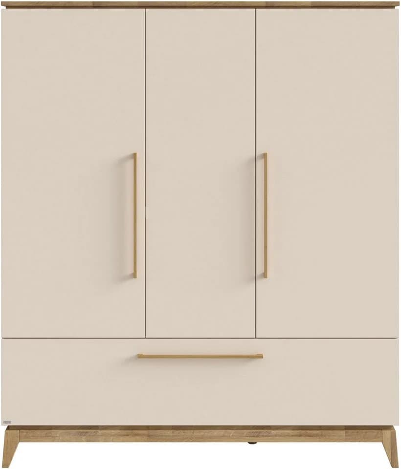 PAIDI Drehtürenschrank STIENE Beige, 3 Türen, 1 Schublade, Soft-Close - Bild 3
