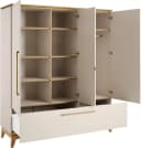 PAIDI Drehtürenschrank STIENE Beige, 3 Türen, 1 Schublade, Soft-Close Bild 4