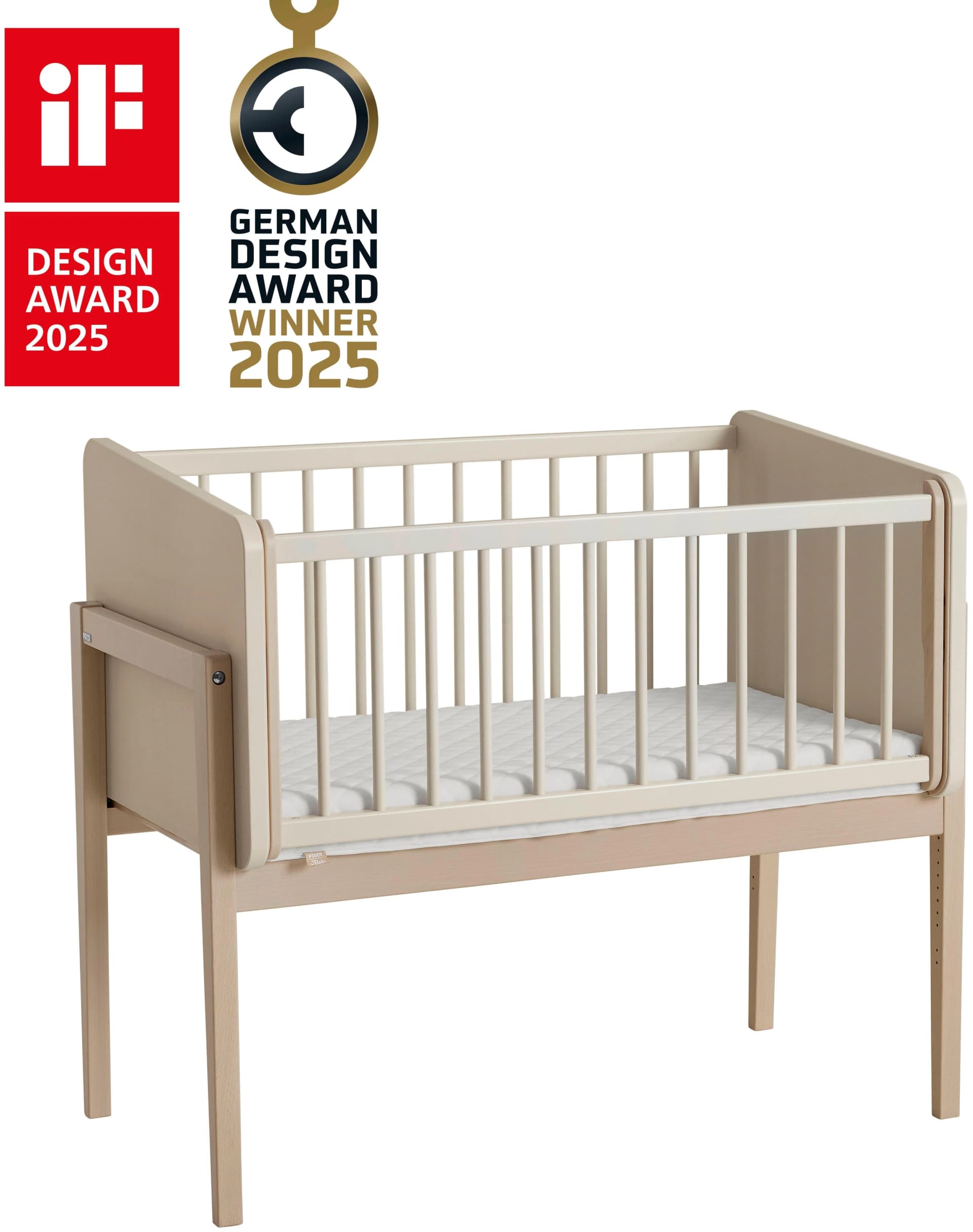 PAIDI Beistellbett Little Cloud Beige höhenverstellbar umbaubar - Bild 2