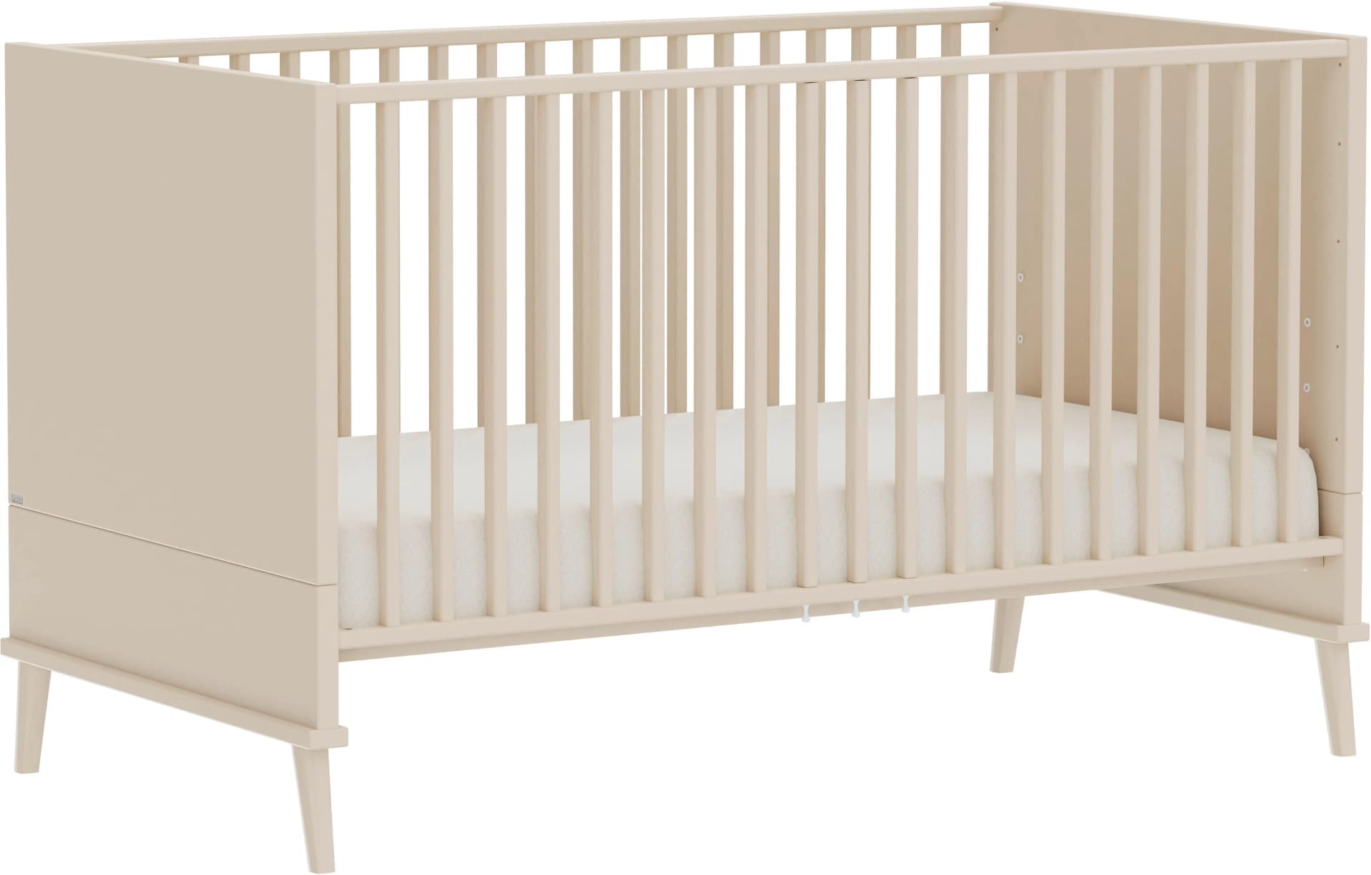 PAIDI Babybett Eefje 70x140 cm Beige Massivholz