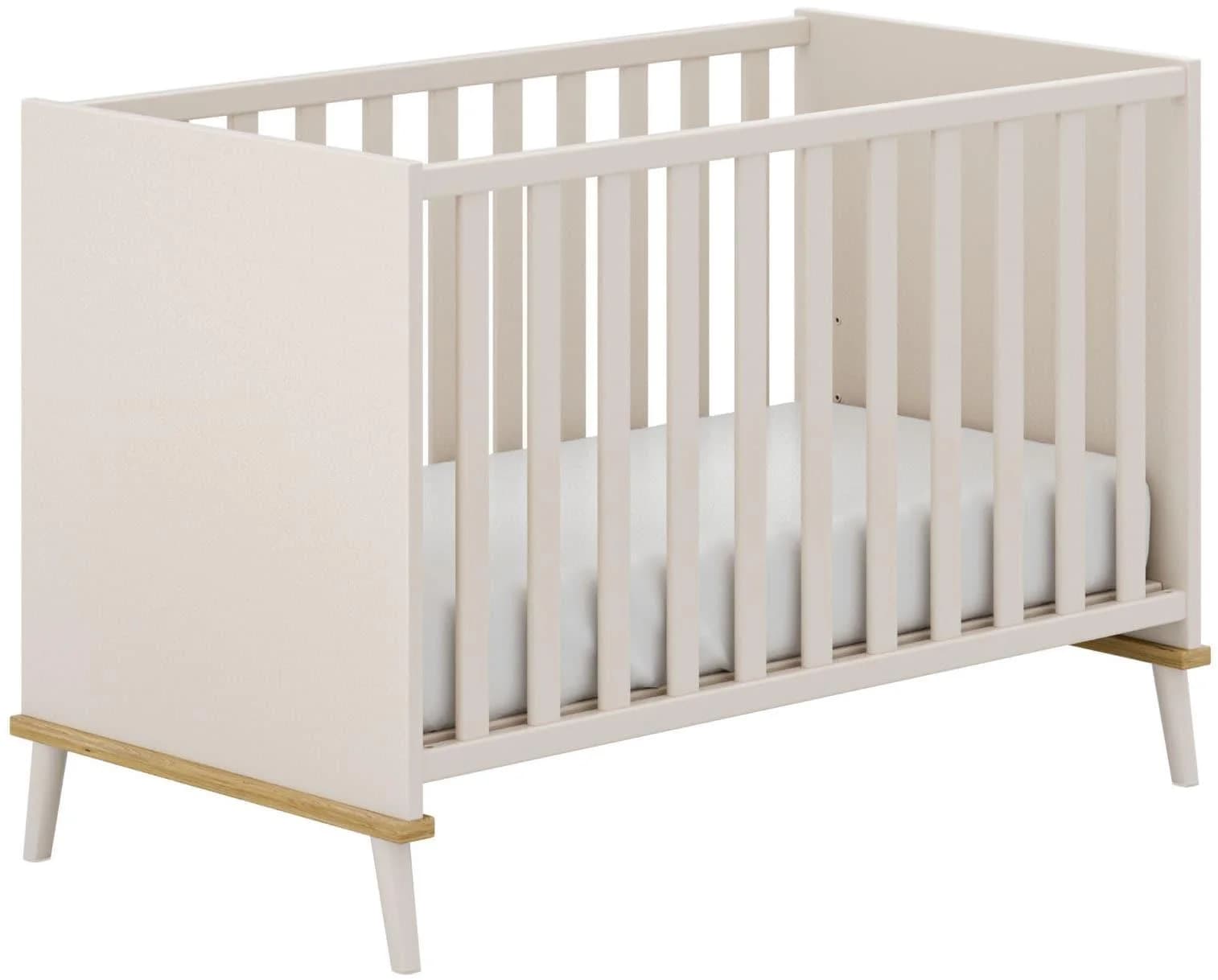 Babybett YUNY BY PAIDI Hazel 60x120cm Beige Massivholz