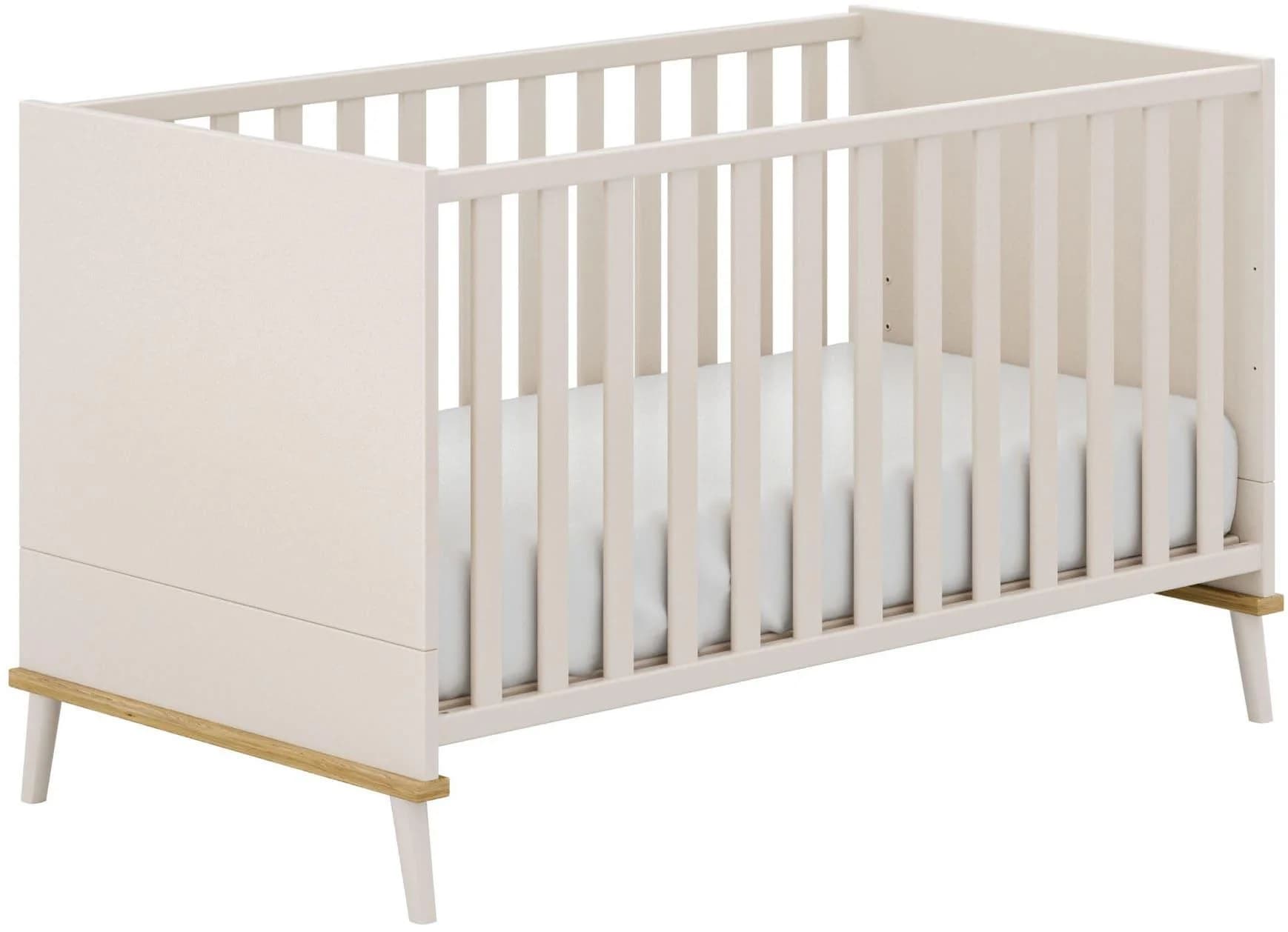 Babybett YUNY BY PAIDI Hazel 70x140cm Beige Massivholz