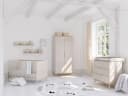 Montana Kleiderschrank aus Holz und Spanplatte in Beige und Cashmere Bild 1