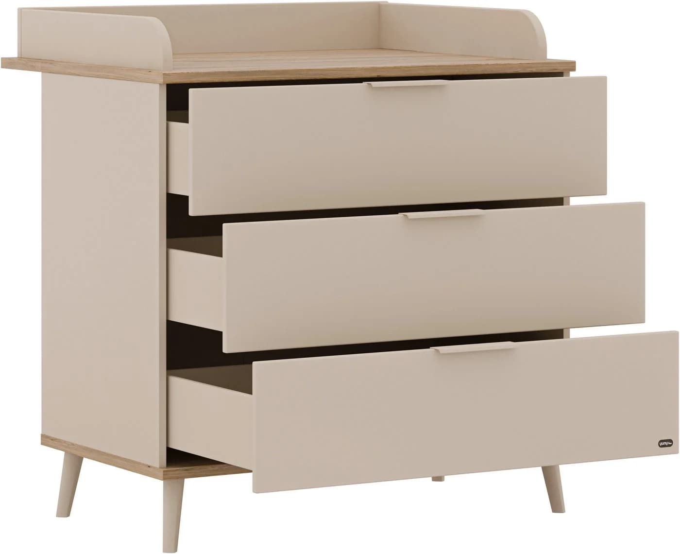 Wickelkommode YUNY BY PAIDI Hazel 3 Schubladen Beige - Bild 4