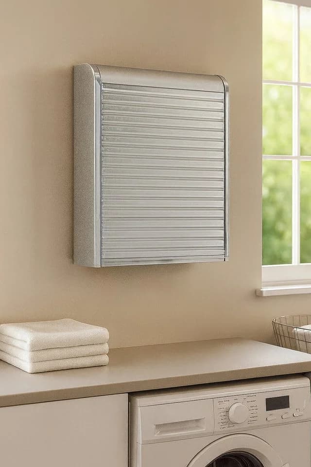 BISCHOF Salus Medizinschrank Silbergrau Kunststoff