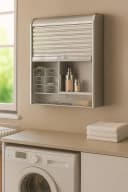 BISCHOF Salus Medizinschrank Silbergrau Kunststoff Bild 2