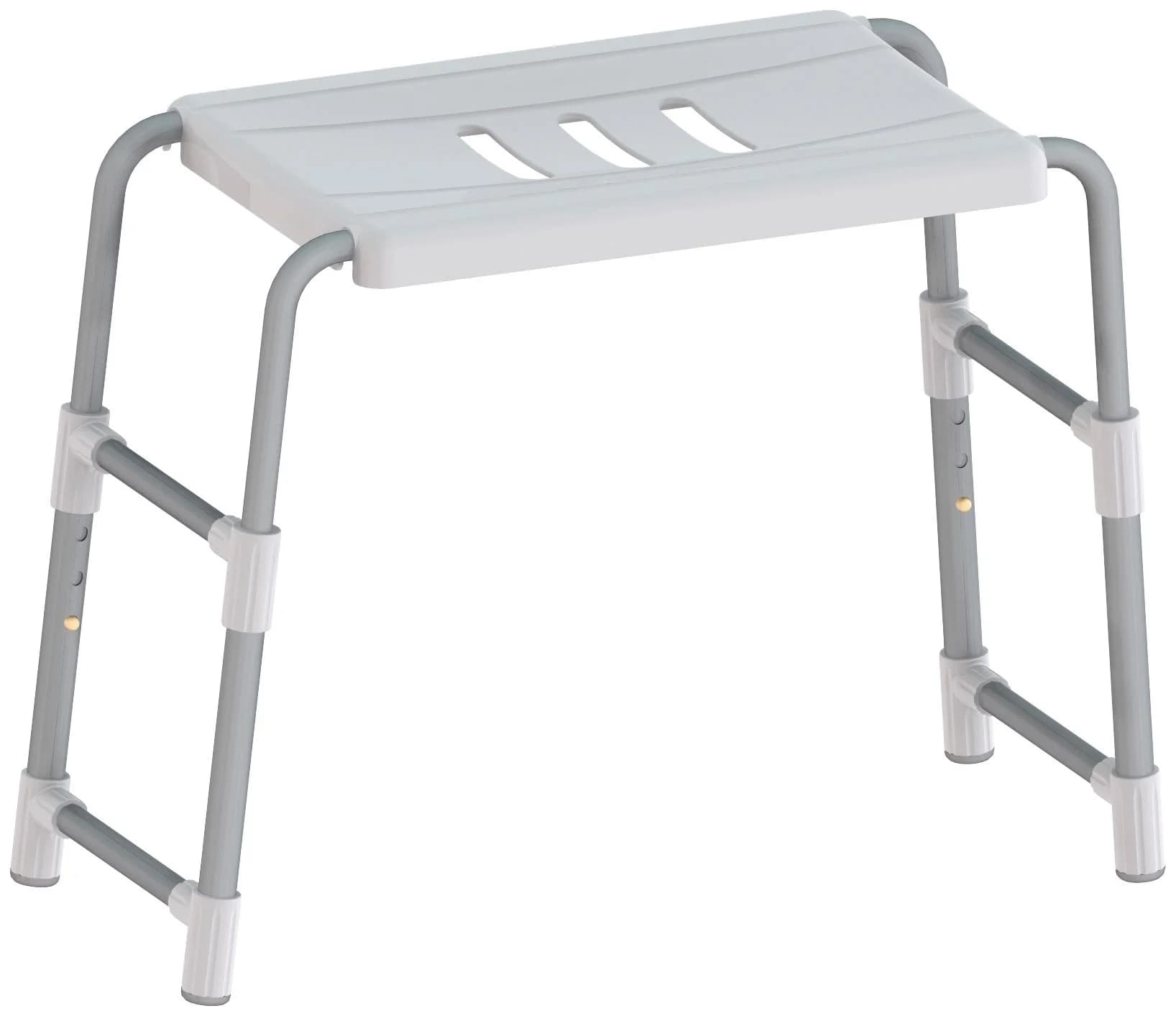 Dusch- und Badhocker BISCHOF Classic Weiß Silber