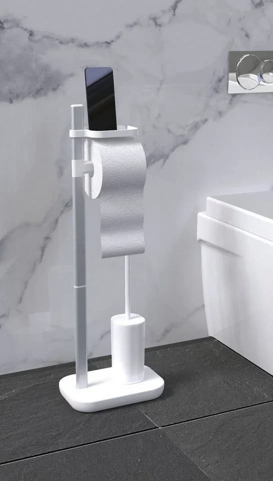 Bischof Stena WC-Garnitur Weiß Aluminium Kunststoff
