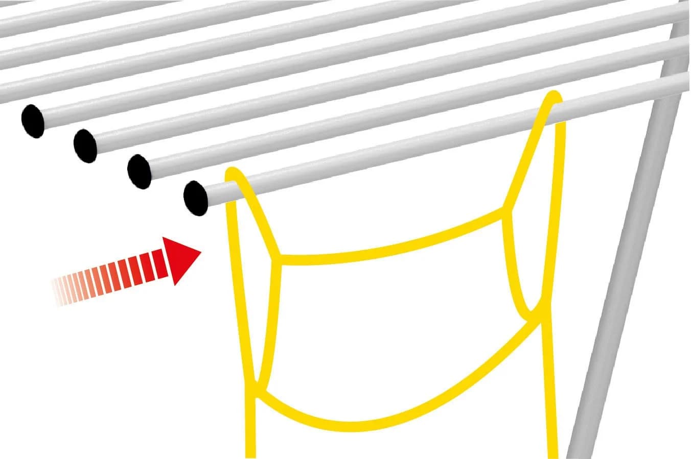 Bischof Wäscheständer Speed-Line Rahmenlos Weiß - Bild 4