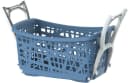 Wäschekorb BISCHOF blau-weiß mit klappbarem Untergestell Bild 1