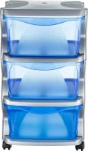 Bischof Bama Rollwagen Rolli 3 Boxen Blau/Silber Kunststoff Bild 2