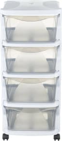 BISCHOF BAMA Rollwagen Insieme Weiß Transparent 4 Boxen Bild 1