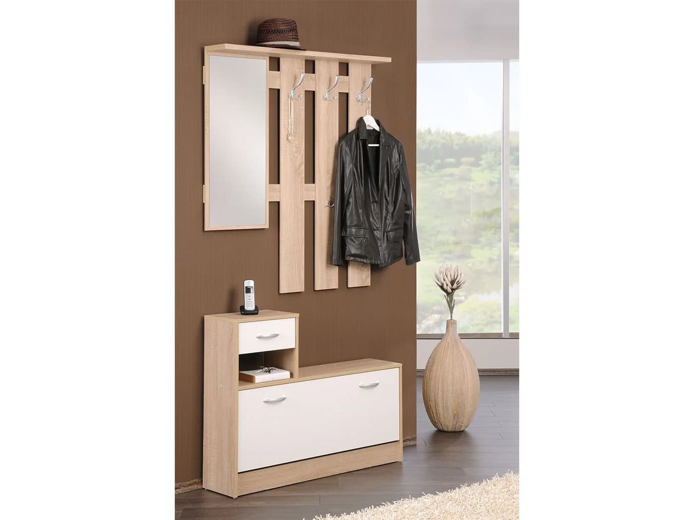 Finori Garderoben-Set Weiß Modern