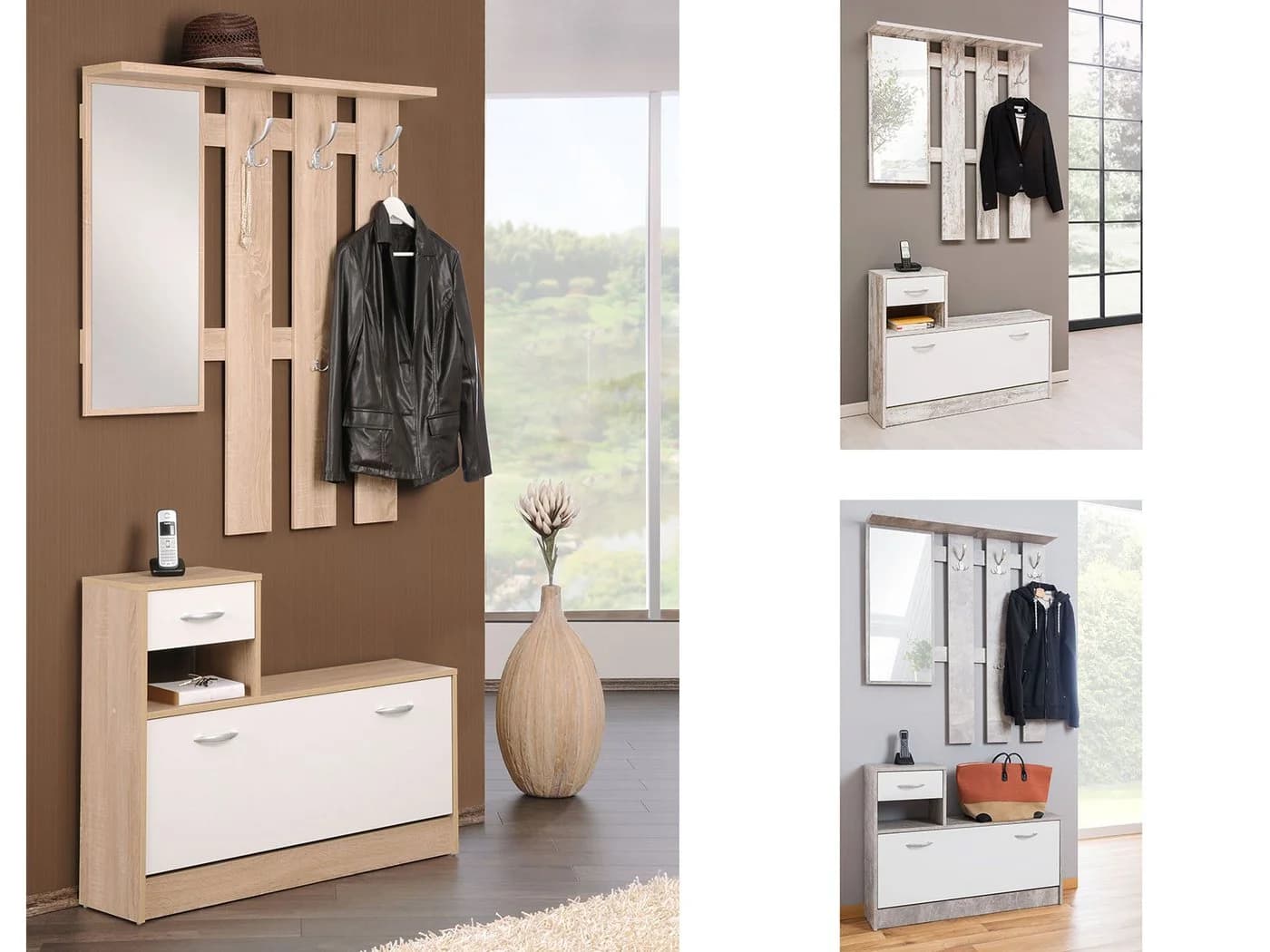 Finori Garderoben-Set Weiß Modern - Bild 2