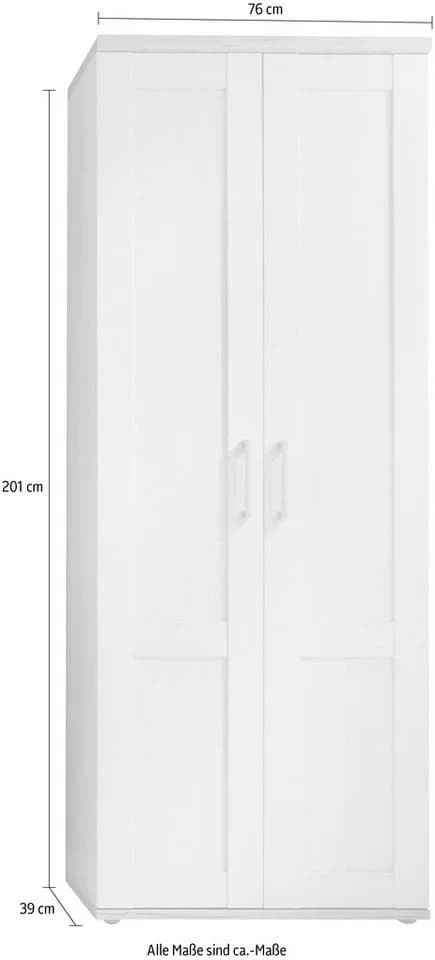 Xora Garderobenschrank Romance Landhausstil Weiß - Bild 5