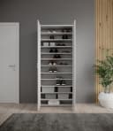 HBZ-MEBLE Schuhschrank Lincoln Weiß Glanz 2 Türen Bild 3