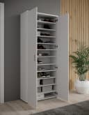 HBZ-MEBLE Schuhschrank Lincoln Weiß Glanz 2 Türen Bild 4