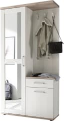 HBZ Kompaktgarderobe Landhausstil Weiß Silber Grau Bild 1