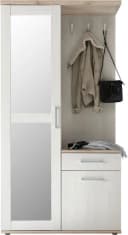 HBZ Kompaktgarderobe Landhausstil Weiß Silber Grau Bild 3