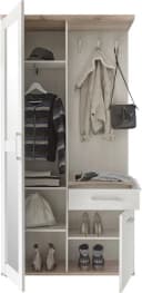 HBZ Kompaktgarderobe Landhausstil Weiß Silber Grau Bild 4