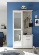 HBZ Kompaktgarderobe Landhausstil Weiß Silber Grau Bild 5