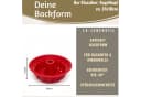 LS-LebenStil Silikon Gugelhupfform 24cm Rot Antihaft Bild 1
