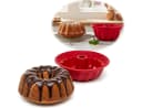 LS-LebenStil Silikon Gugelhupfform 24cm Rot Antihaft Bild 2