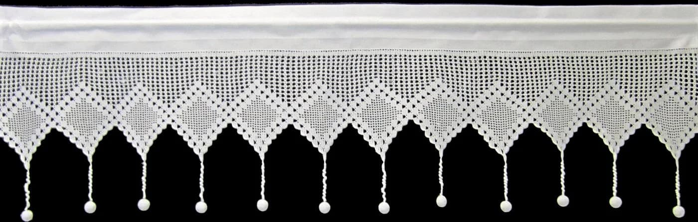 Querbehang "Attersee" Gr. 2, weiß, Baumwolle, HOSSNER - ART OF HOME DECO, Gardinen