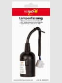 HEITECH Lampenfassung E27 mit Kabel Schwarz 60W Bild 1