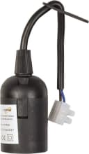 HEITECH Lampenfassung E27 mit Kabel Schwarz 60W Bild 2