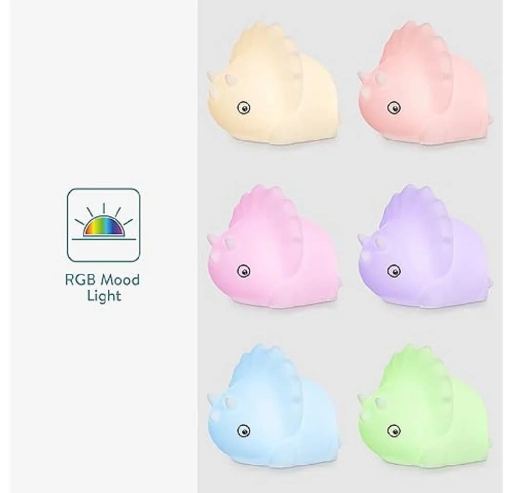 HEITECH Nachtlicht mit 3 Lichtmodi, RGB-Farbwechsel & Timer, USB-C - Bild 3
