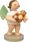 Wendt & Kühn Engel mit Teddy und farbigen Flügelpunkten Dekofigur Bild 1