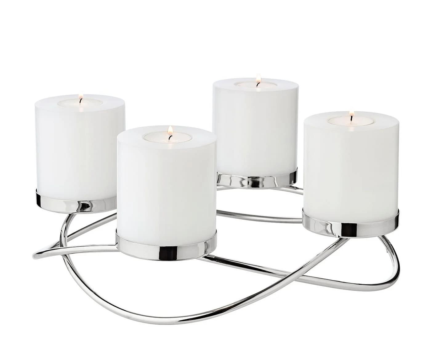 EDZARD Adventskranz Alva Edelstahl Silber Ø 33 cm - Bild 2