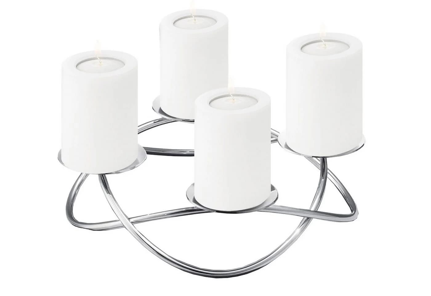 EDZARD Adventskranz Alloa Silber 33 cm - Bild 2