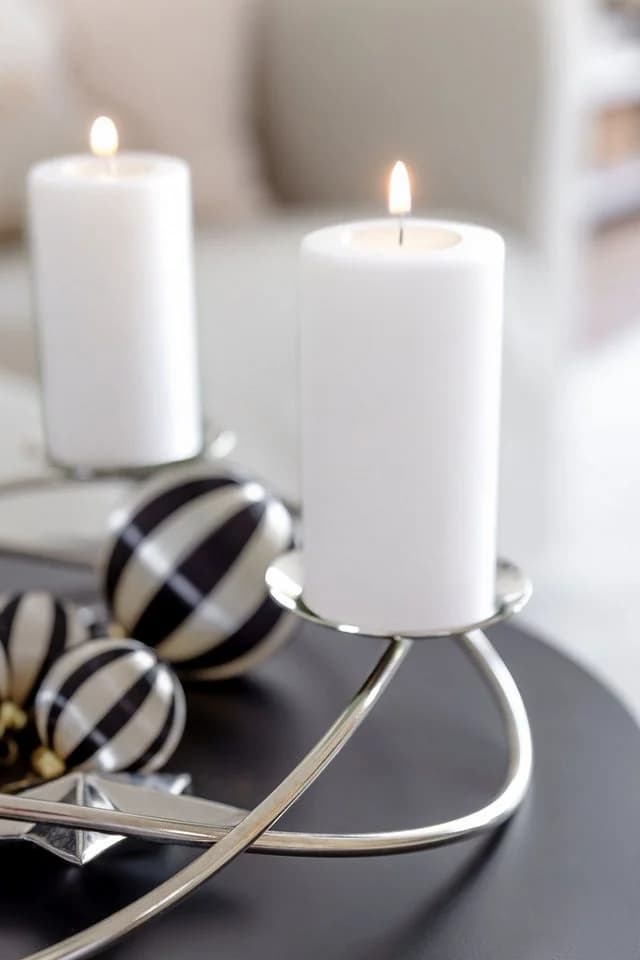 EDZARD Adventskranz Alloa Silber 33 cm - Bild 5