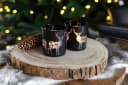 EDZARD Windlicht Tiu Hirsch-Motiv Glas 2er Set Bild 3