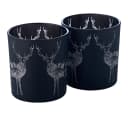 EDZARD Windlicht Tiu Hirsch-Motiv Glas 2er Set Bild 4