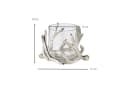 EDZARD Windlicht Kingston Silber-Optik Geweih-Motiv Bild 3