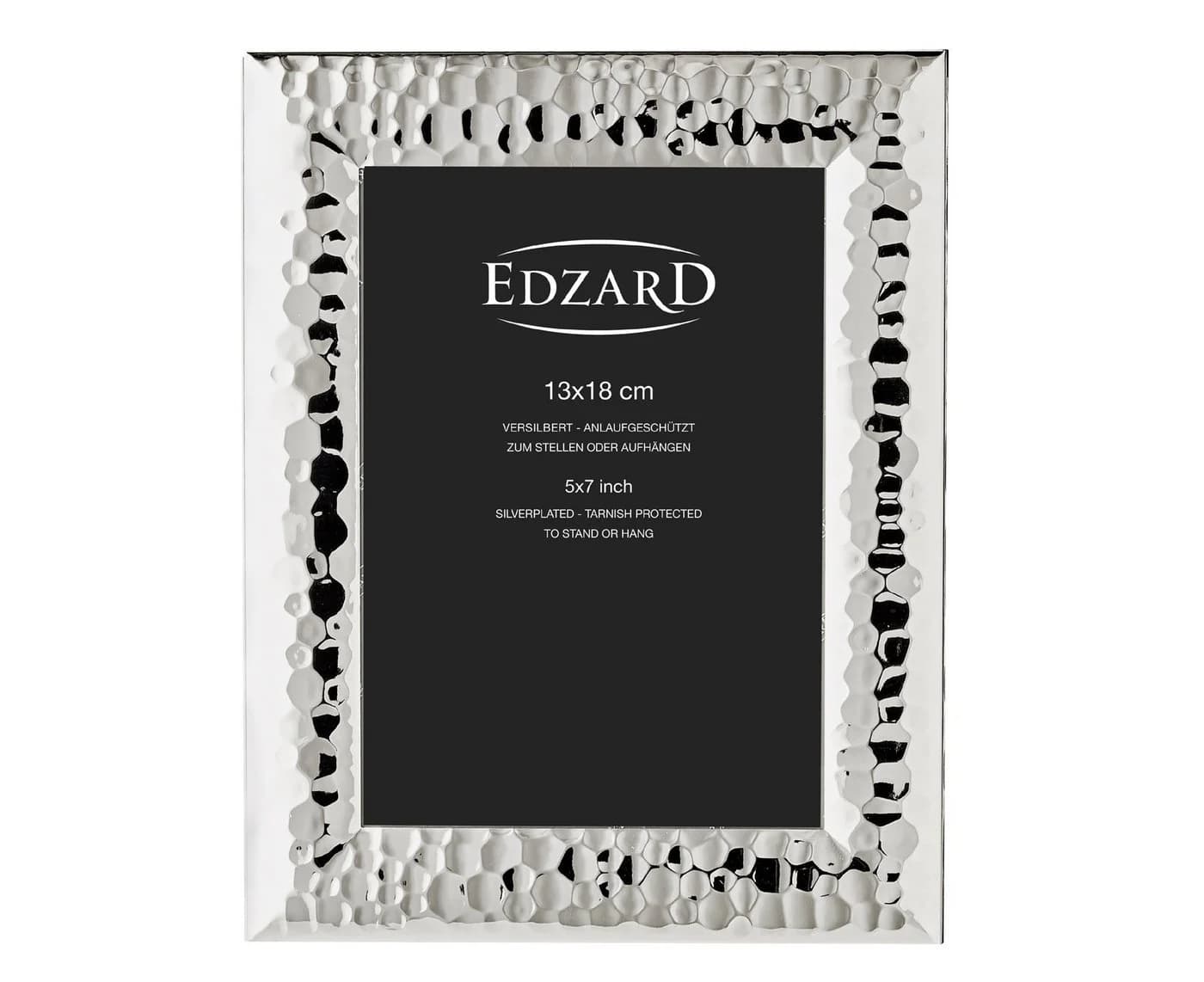 EDZARD Bilderrahmen Gubbio Versilbert 13x18 cm