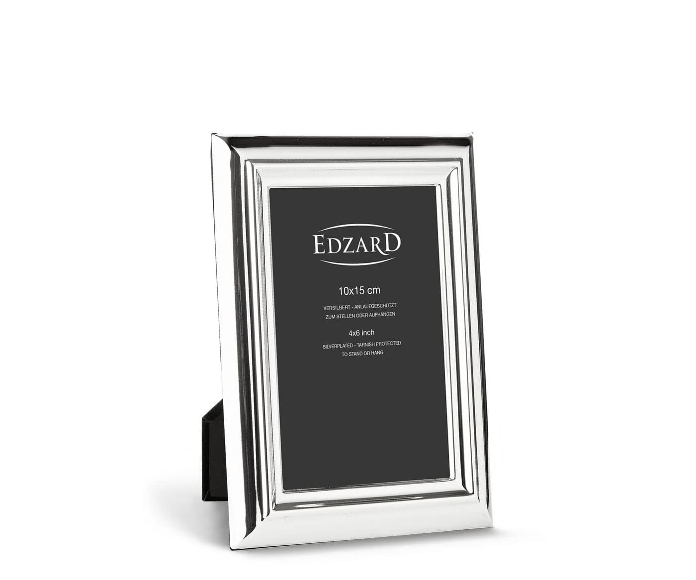 EDZARD Bilderrahmen Florenz 2er Set 10x15 cm Foto versilbert