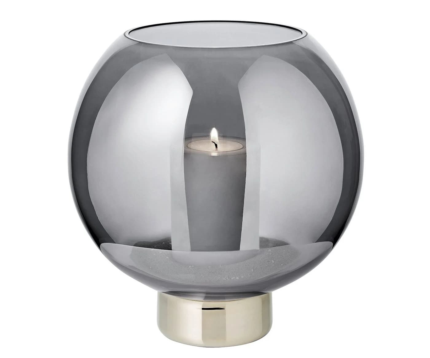 EDZARD Windlicht Jack Kristallglas Silber Platinrand - Bild 2