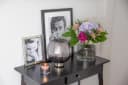 EDZARD Windlicht Jack Kristallglas Silber Platinrand Bild 4