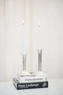 EDZARD Kerzenhalter Lincoln Silber-Optik Stabkerzen Bild 3