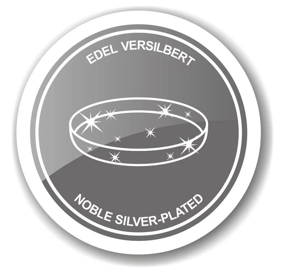 EDZARD Dekotablett Pipe Versilbert Rund Ø 22 cm - Bild 5