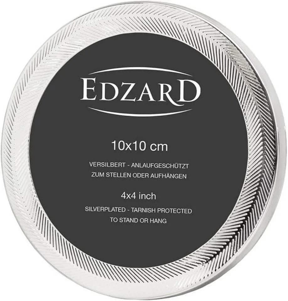 EDZARD Bilderrahmen Pepe Versilbert Anlaufgeschützt 10x10 cm
