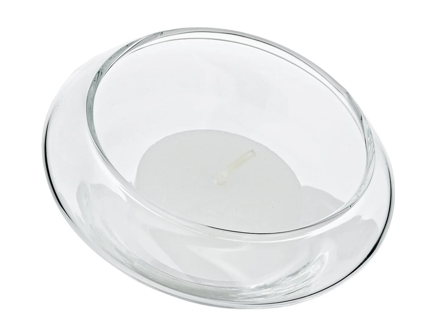 EDZARD Kerzenhalter Iris Schwimm-Teelichthalter Kristallglas 4er-Set