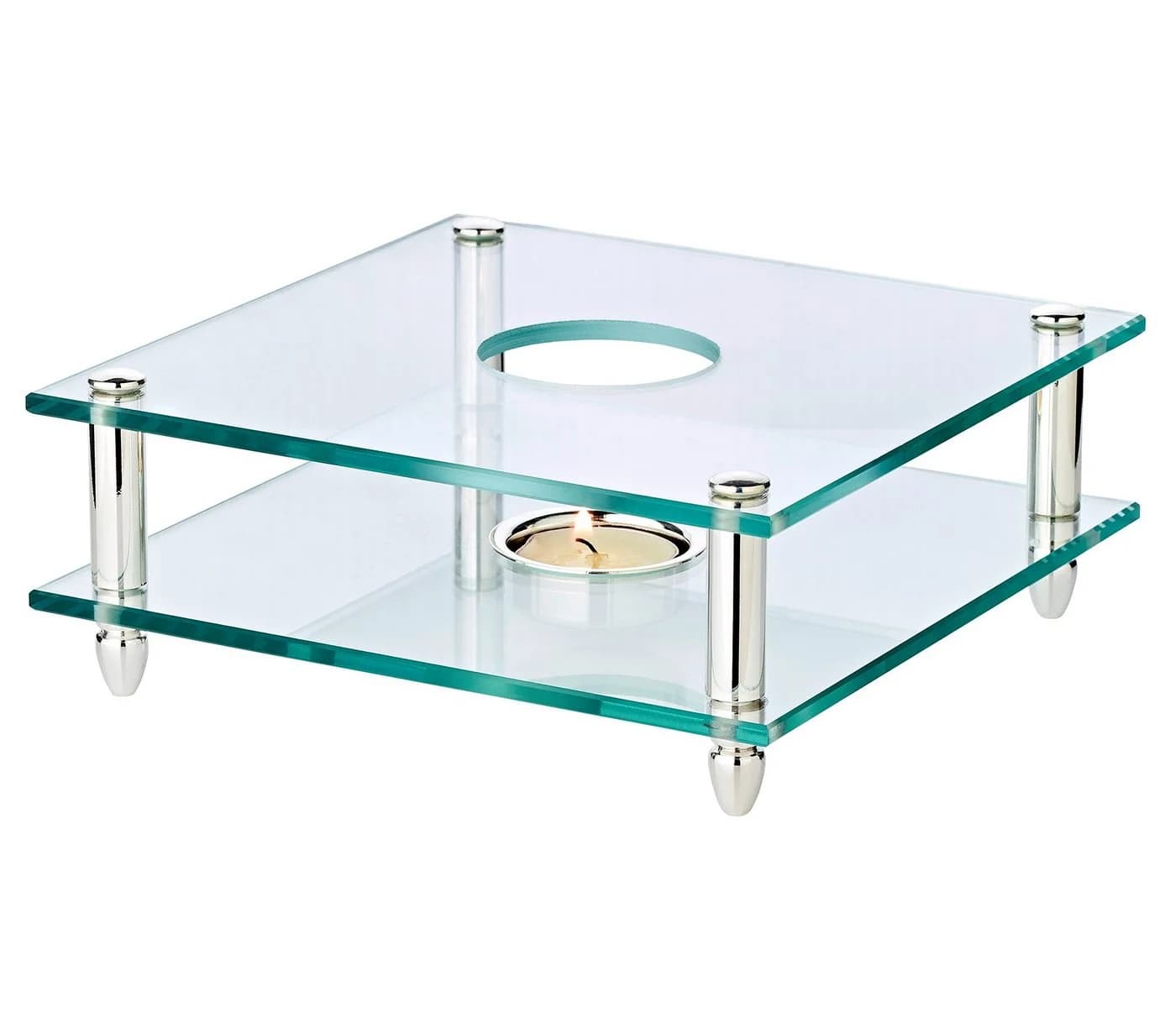 EDZARD Teestövchen Carmen Glas Silber - Bild 2
